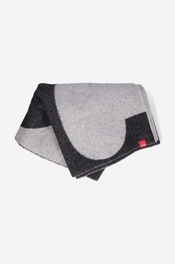 032C wool scarf wool black FW22.A.4020