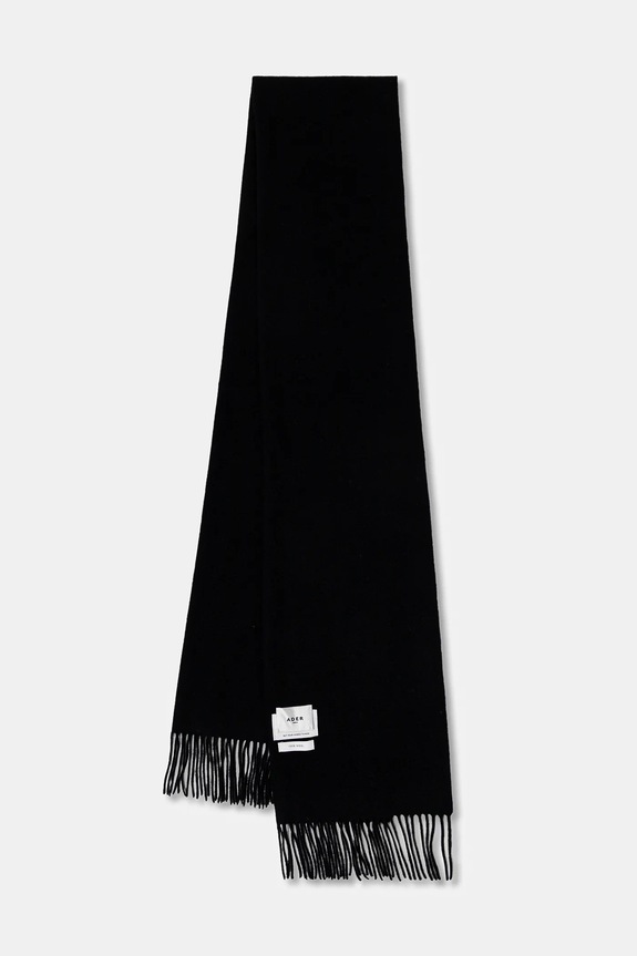 Ader Error eșarfă de lână Muffler lana negru BLAFWMF01BK