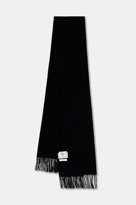 Ader Error eșarfă de lână Muffler lana negru BLAFWMF01BK