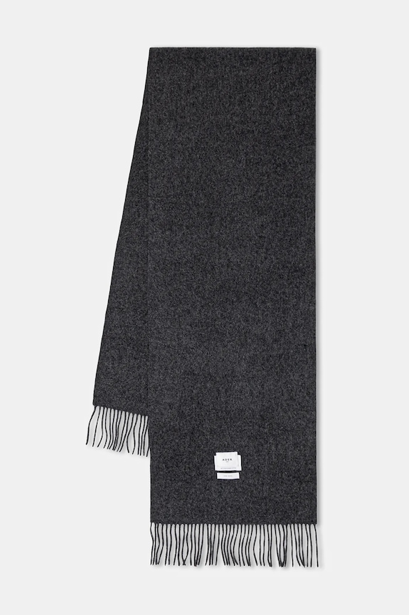 Ader Error eșarfă de lână Muffler lana gri BLAFWMF01GR