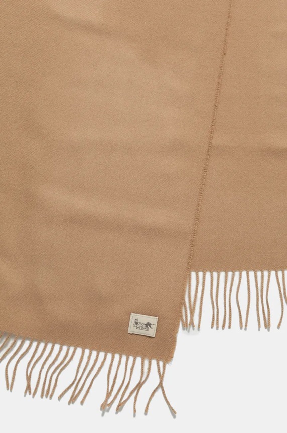 Kratki vuneni šal My Alpaca THSEST65200 bež AA00