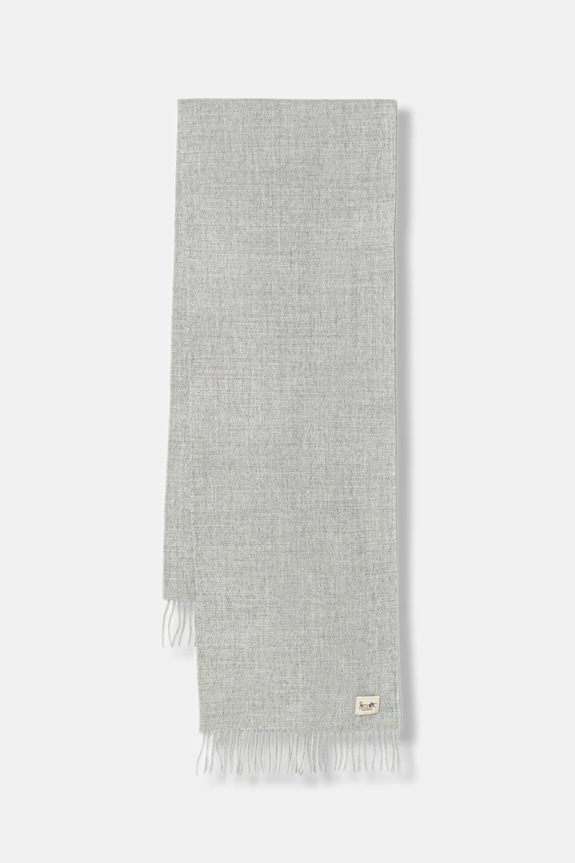 My Alpaca sciarpa in lana maglia grigio THSCEST30180