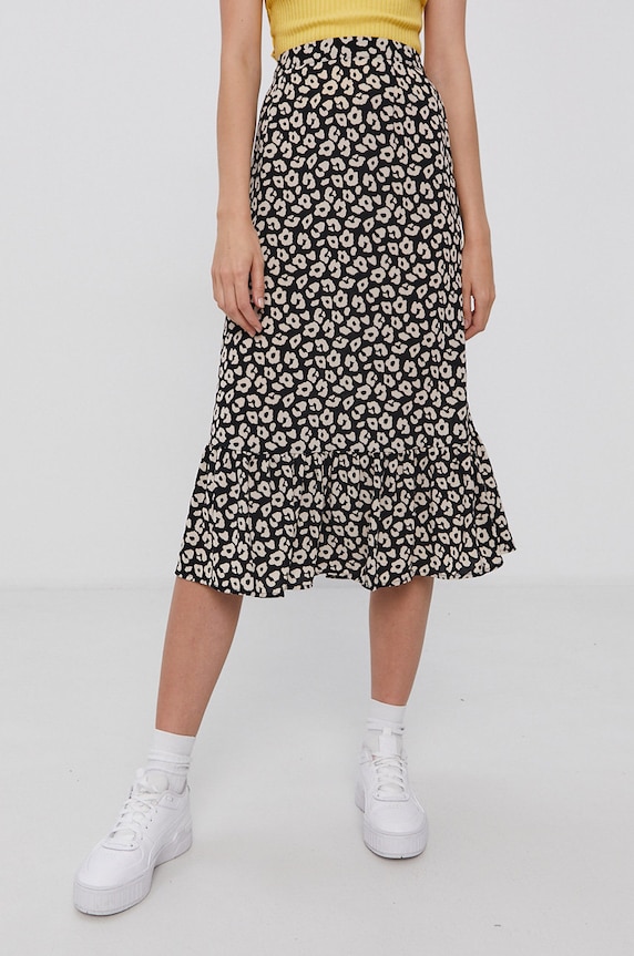 Jacqueline de Yong Spódnica wzorzyste czarny 15234108