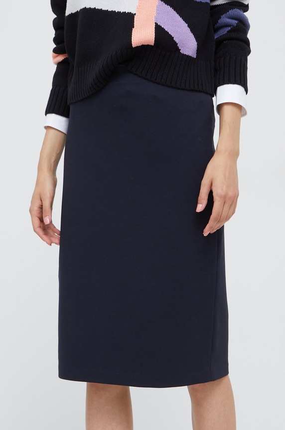 Emporio Armani szoknya elasztánnal sötétkék 8N2N6A.2JFAZ.NOS
