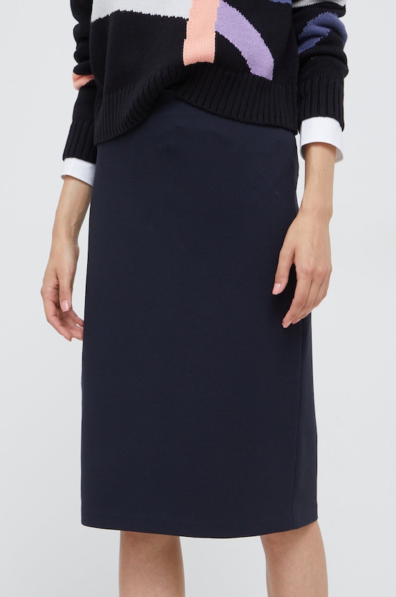 Emporio Armani szoknya elasztánnal sötétkék 8N2N6A.2JFAZ.NOS