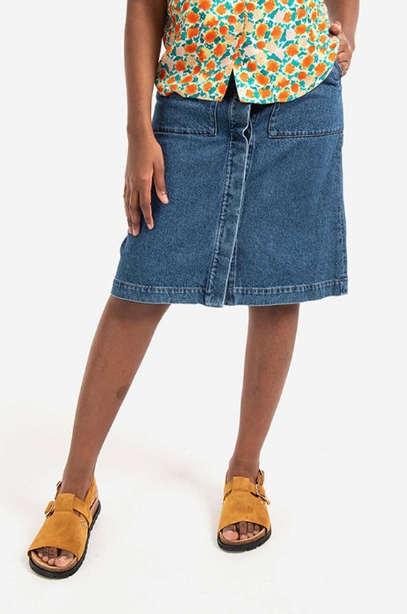 A.P.C. denim skirt Jupe Anita straight blue COETK.F06342