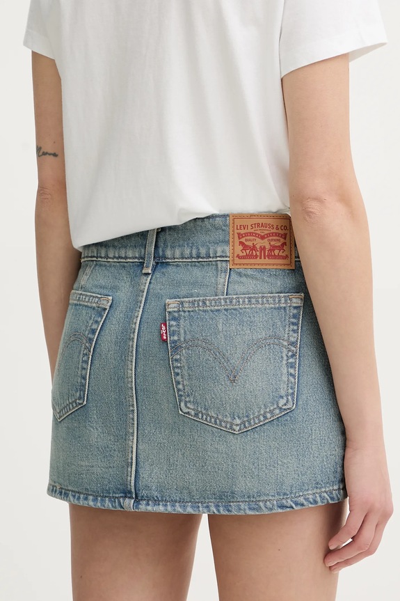 Odzież Levi's spódnica jeansowa SUPERLOW MINI 003Z7 niebieski