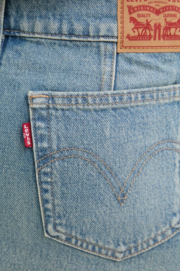 Levi's spódnica jeansowa SUPERLOW MINI niebieski 003Z7