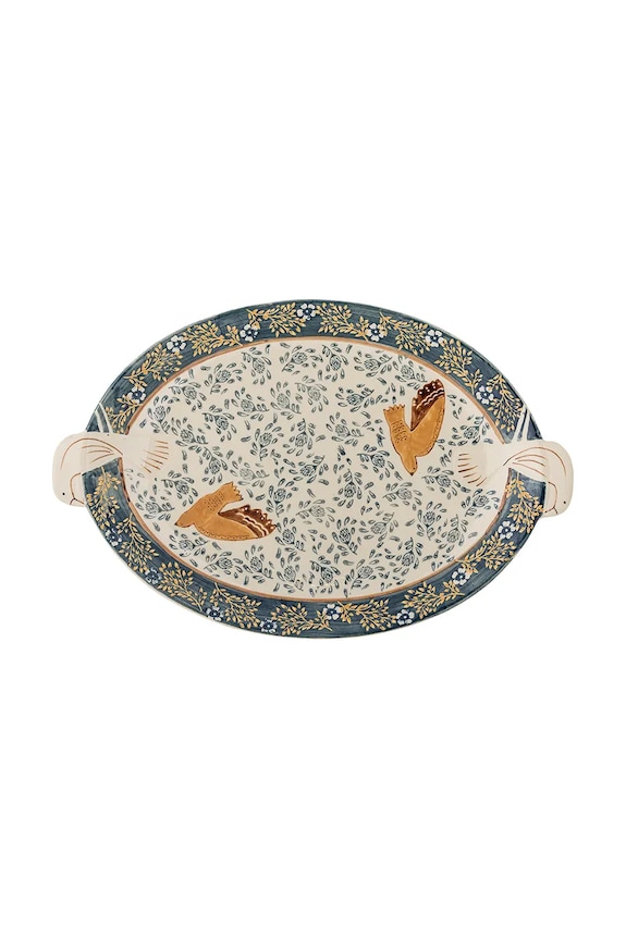 Servírovací tanier Bloomingville 34 x 3,5 x 25 cm viacfarebná 82072013