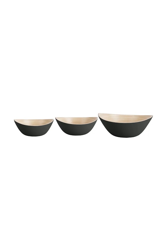 Present Time zestaw misek Puro Oval 3-pack multicolor PT4138BK