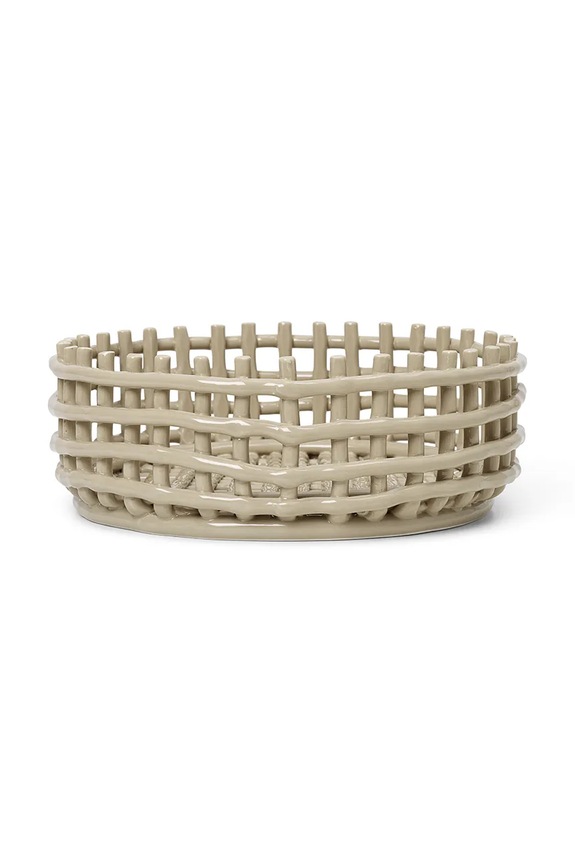 ferm LIVING kosz na owoce Ceramic Centrepiece beżowy 1104263775