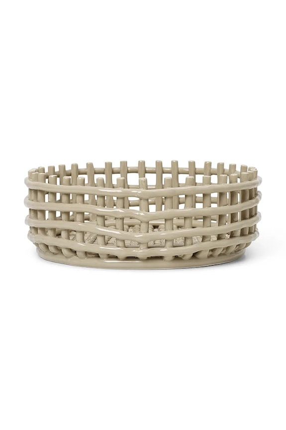 ferm LIVING kosz na owoce Ceramic Centrepiece beżowy 1104263775