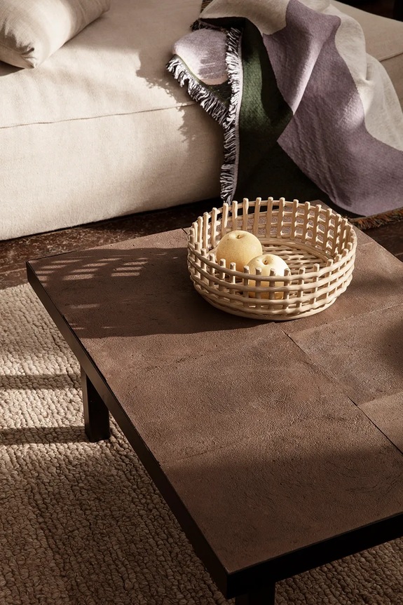 Akcesoria ferm LIVING kosz na owoce Ceramic Centrepiece 1104263775 beżowy