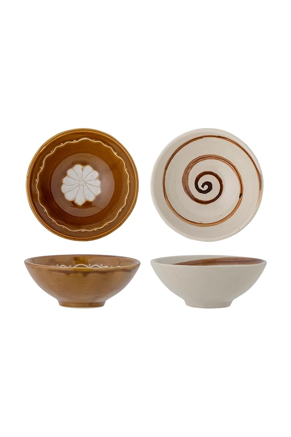 Σετ μπολ Bloomingville Heikki 200 ml 2-pack καφέ 82056496