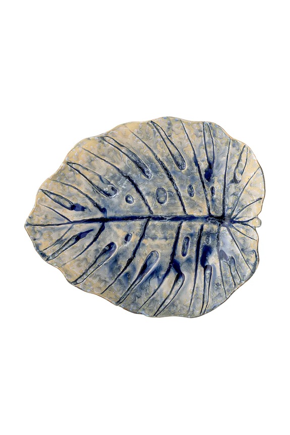 Bloomingville tálaló tányér Rowan kék 82061799