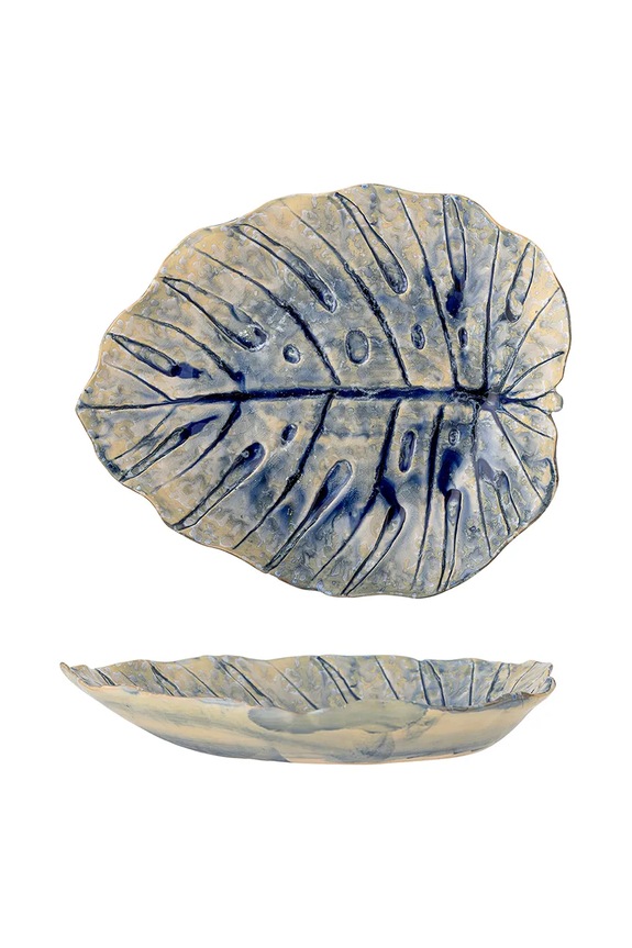 Konyha és bár Bloomingville tálaló tányér Rowan 82061799 kék