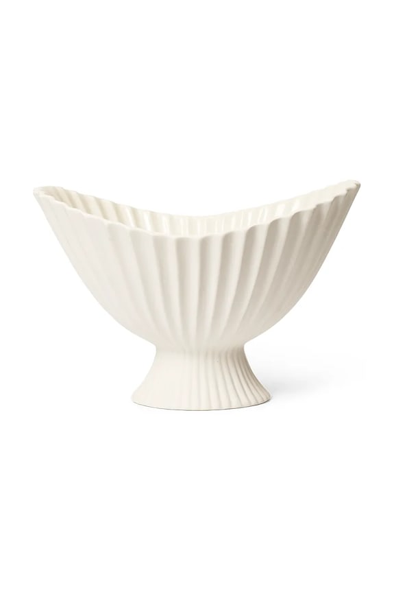 ferm LIVING dekoratív tál Fountain fehér 1104269014
