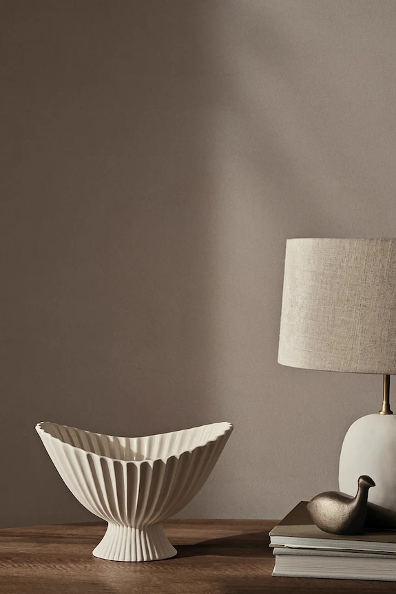 ferm LIVING dekoratív tál Fountain fehér 1104269014