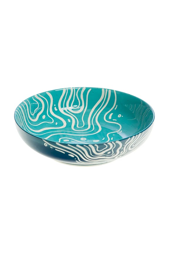 Servírovacia miska 8 x 28 x 28 cm modrá 167513