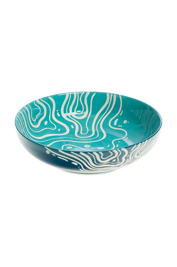 Servírovacia miska 8 x 28 x 28 cm modrá 167513