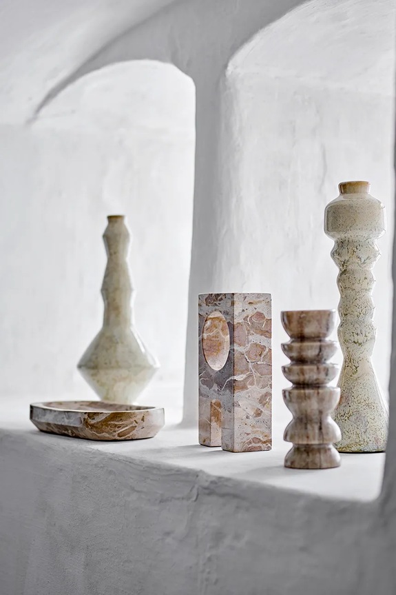 Bloomingville vassoio decorativo Shao 24,5 x 3,5 x 12,5 cm 82068641 beige
