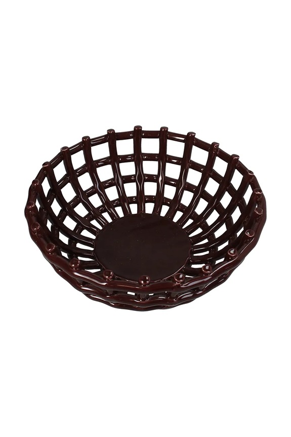 home & lifestyle bol decorativ 10 x 24 x 24 cm maro KAL.7437
