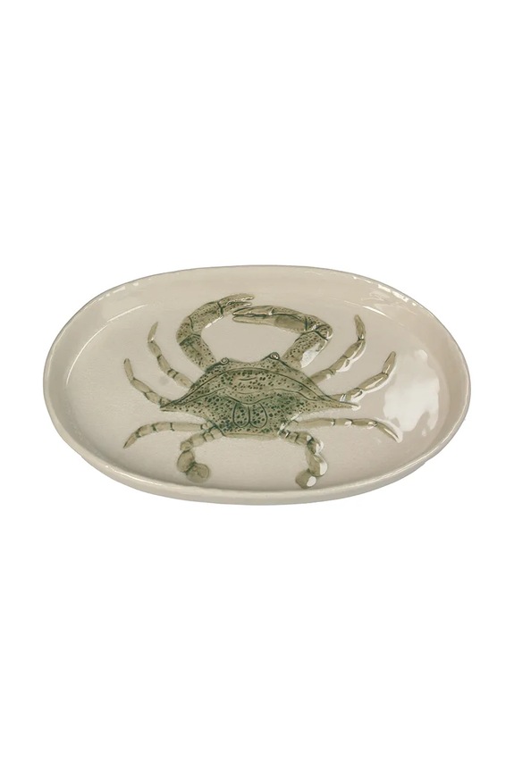 home & lifestyle platou de servire Crab 2,5 x 18 x 28,8 cm KAL.8223 bej AA00