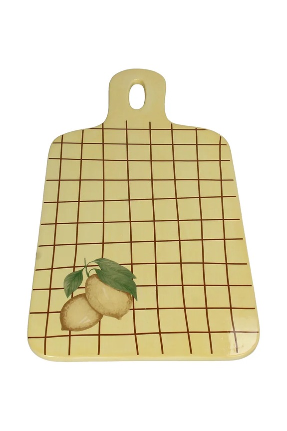 home & lifestyle tavă decorativă Lemon 1,5 x 23 x 40,5 cm galben KAL.8480
