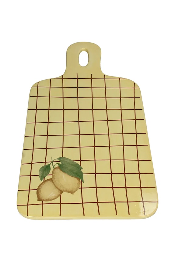 home & lifestyle tavă decorativă Lemon 1,5 x 23 x 40,5 cm galben KAL.8480