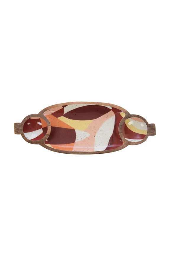 home & lifestyle tavă de servire 20 x 4 x 51.5 cm multicolor 166327