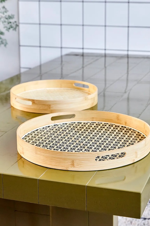 House Doctor taca bambusowa 5 cm multicolor 900001863