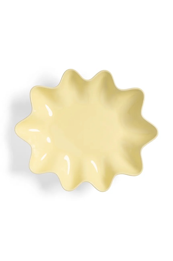 K Amsterdam μπολ για φρούτα από κεραμικό 33 x 28 x 8 cm 2838.07 κίτρινο AA00
