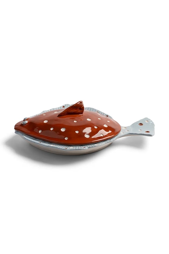 &k amsterdam platou pentru servire din gresie 29,5 x 21 x 9 cm multicolor 2846.03