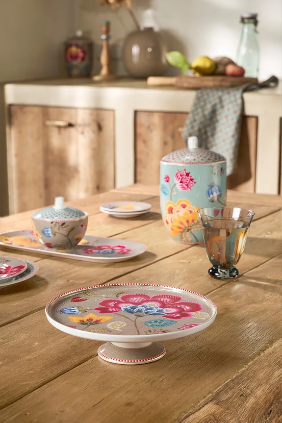 Kuchnia i bar Pip Studio taca do serwowania z porcelany 21 cm 51010032 multicolor