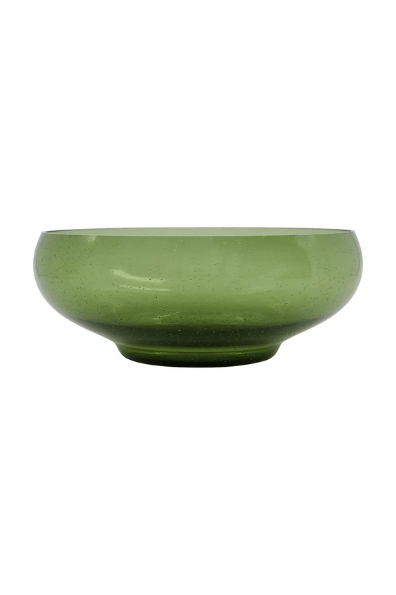 House Doctor bol de servire pentru fructe din sticlă colorată 10 x 24,5 cm verde 262681017