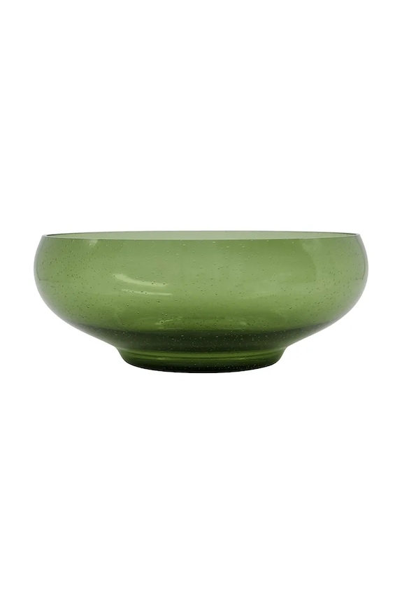 House Doctor bol de servire pentru fructe din sticlă colorată 10 x 24,5 cm verde 262681017
