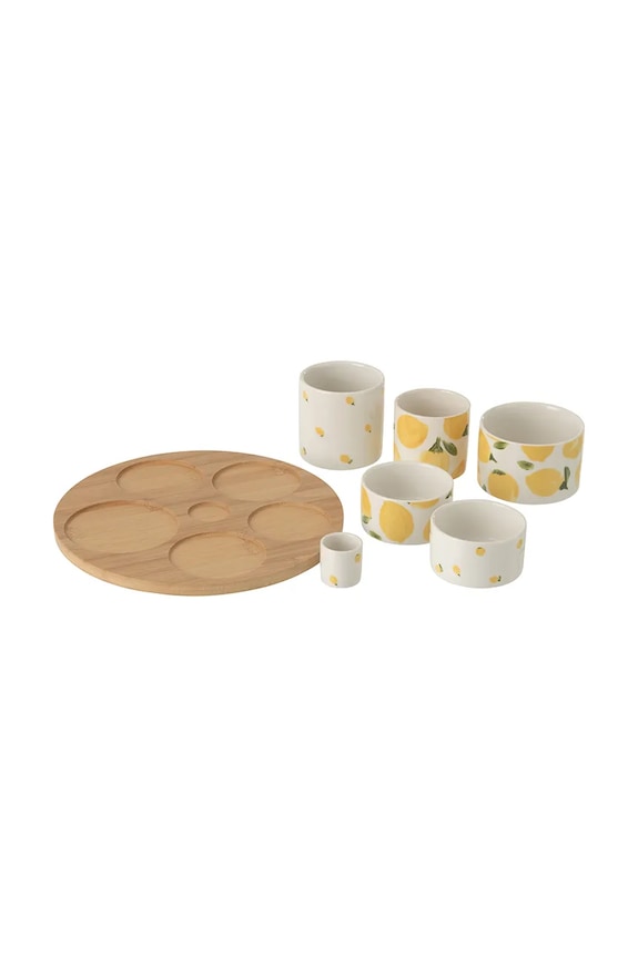 J-Line set de boluri pentru servire din ceramică siliconată 63760 multicolor AA00