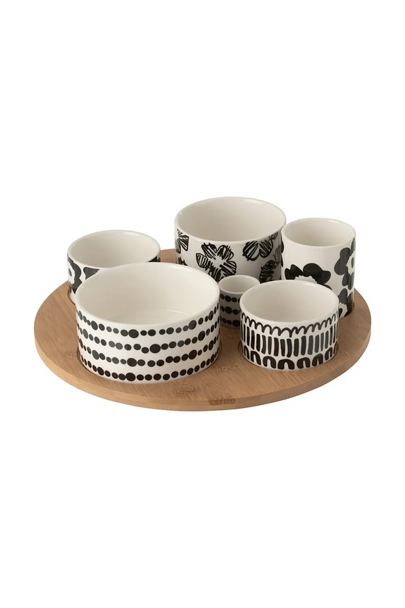 J-Line set de boluri pentru servire multicolor 63783