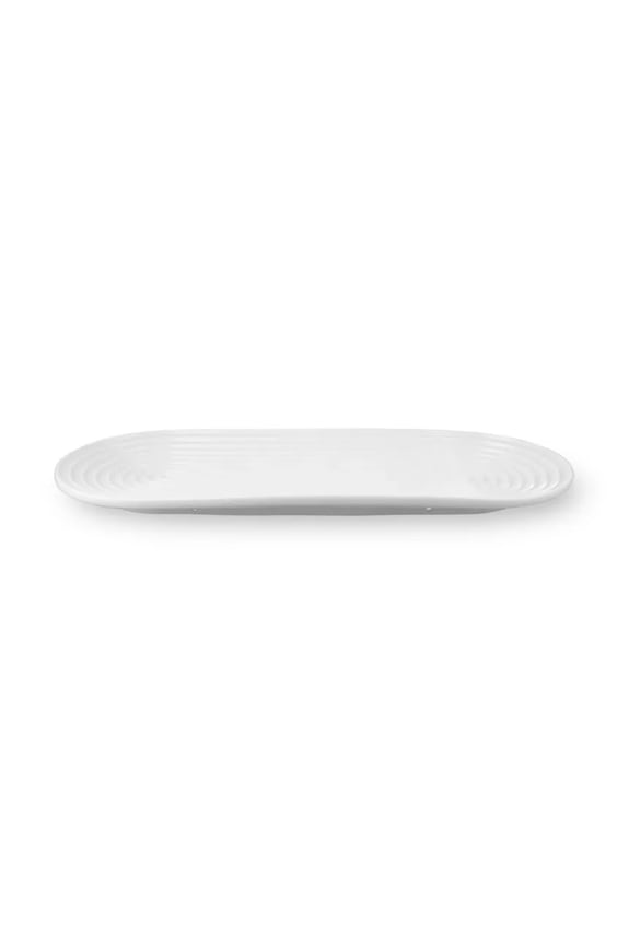 Lyngby platou pentru servire din porțelan 32 x 14,5 cm alb 201469