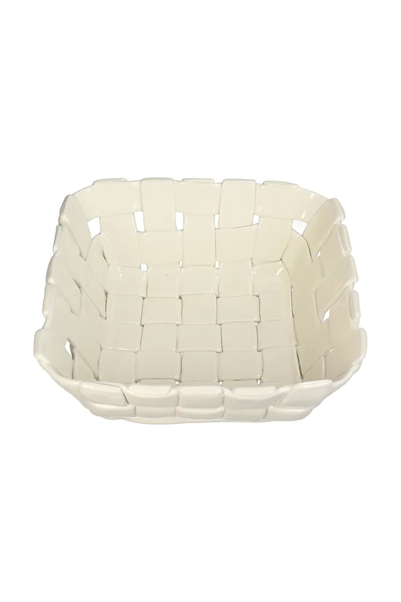 Inne bol de servire pentru fructe din dolomit 25,5 x 25,5 x 10 cm alb KAL.8280