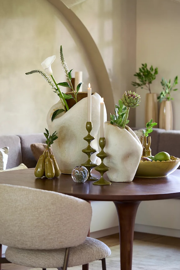 Light & Living bol de servire pentru fructe din ceramică siliconată 43 x 12 cm galben 6361369