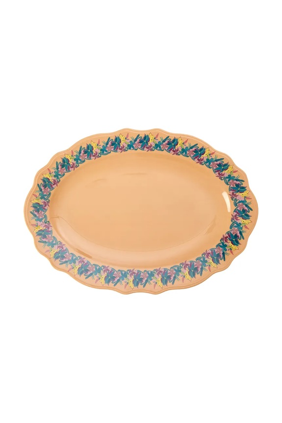 Rice δίσκος σερβιρίσματος για σερβίρισμα από πλαστικό 4 x 30 x 41 cm πορτοκαλί MESER.HILF