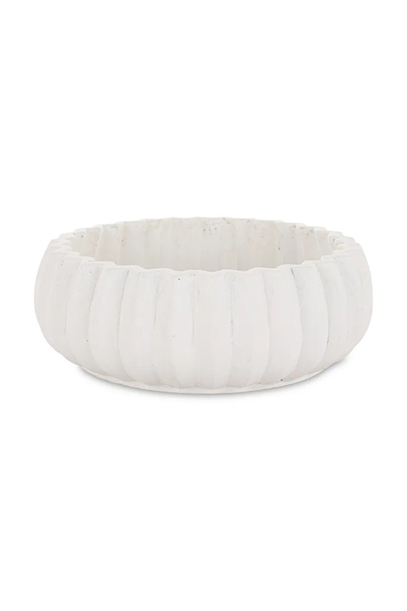 Inne bol de servire din ceramică 8 x 22 x 22 cm alb 184079