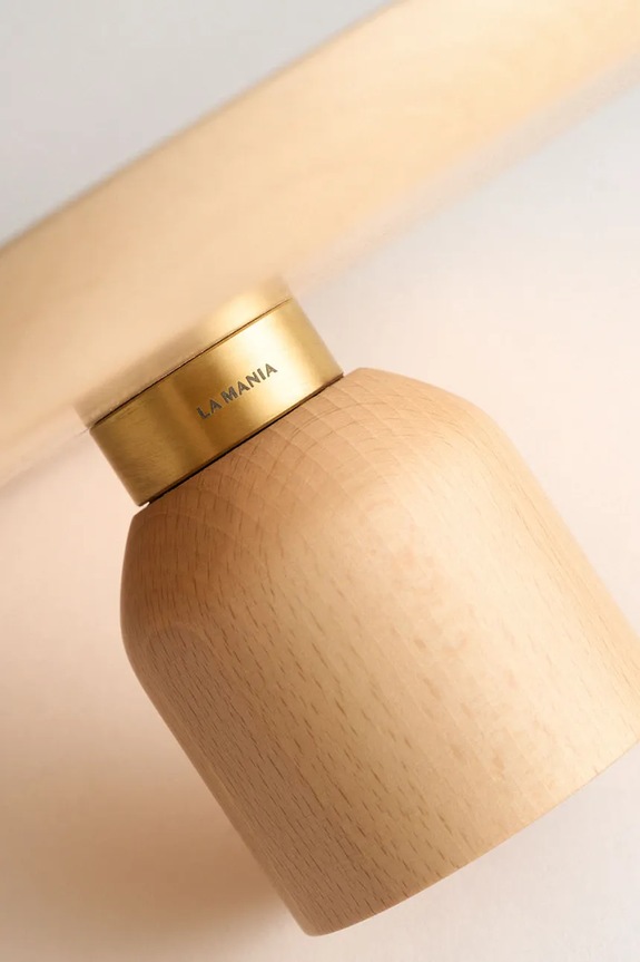 La Mania πιατέλα με κάλυμμα από ξύλο οξιάς 27 x 27,5 cm καφέ 5905549447109