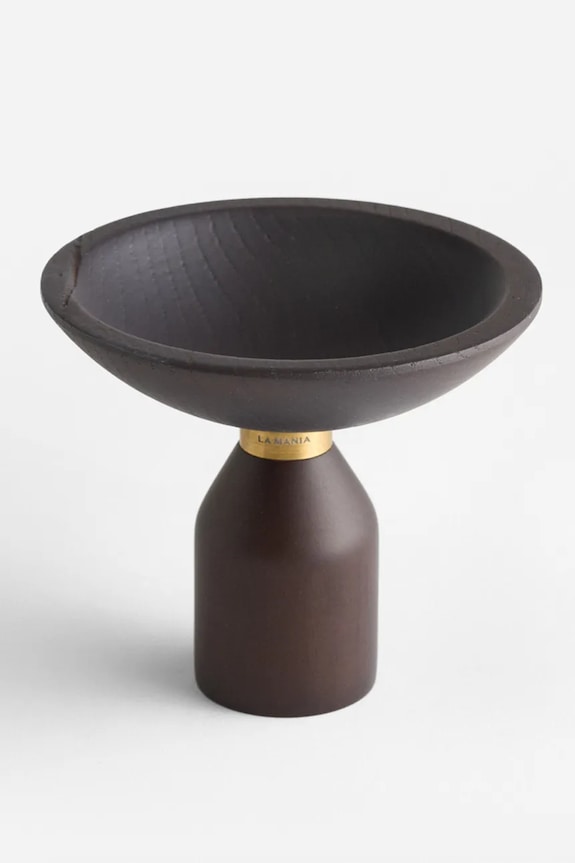 La Mania μεγάλο μπολ για φρούτα από ξύλο οξιάς 13 x 11 cm 5902037040712 καφέ AA00