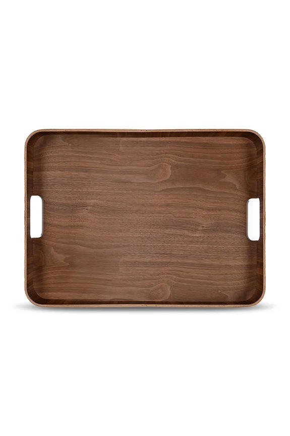 Sagaform pladenj za serviranje iz orehovega lesa 55 x 40 x 6 cm rjava 5018667