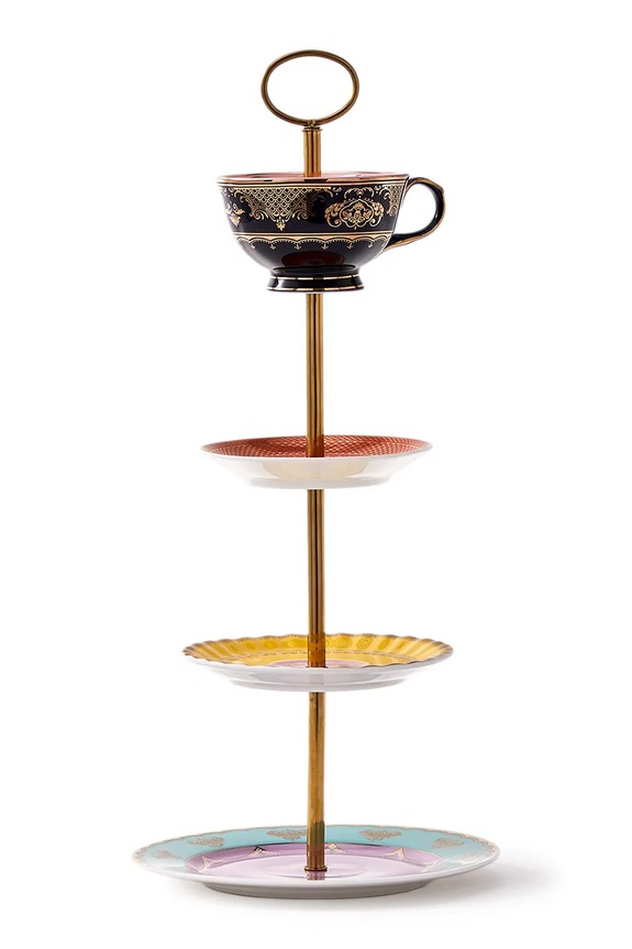 Pols Potten επιτραπέζια βάση από πορσελάνη 19,3 x 44 cm πολύχρωμο 230.400.623