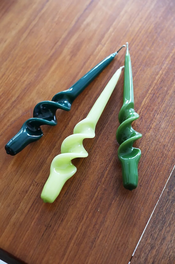 &k amsterdam zestaw świec alpha greens set 3-pack multicolor 1095.01