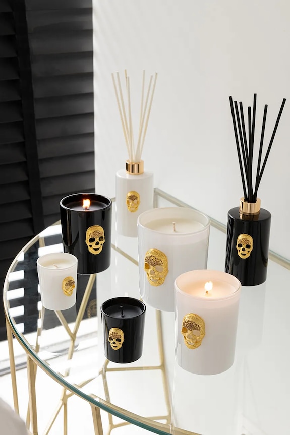 J-Line difuzor de arome Skull Nuit Noire 200 ml negru 49972
