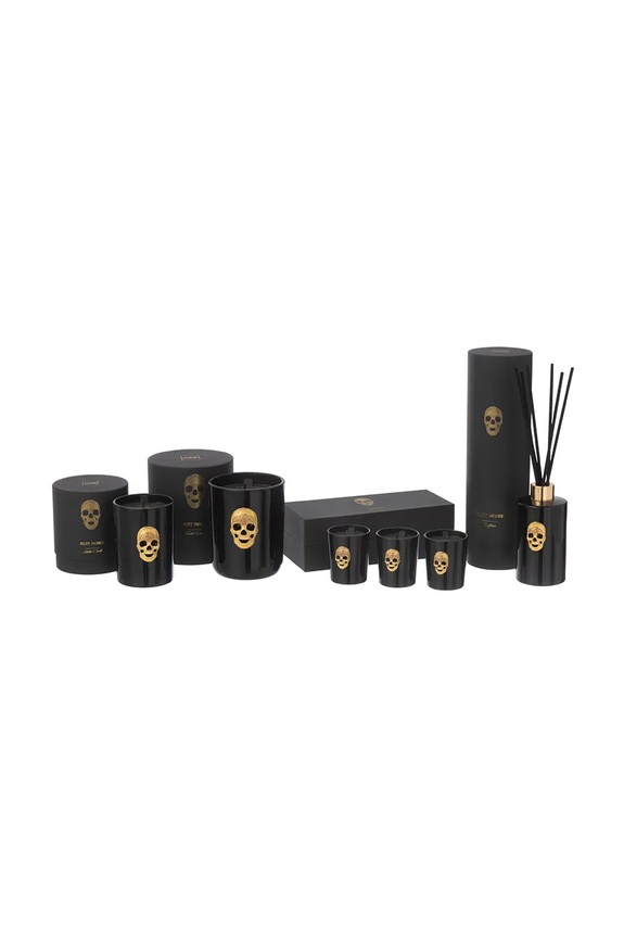 J-Line difuzor de arome Skull Nuit Noire 200 ml 49972 negru AA00